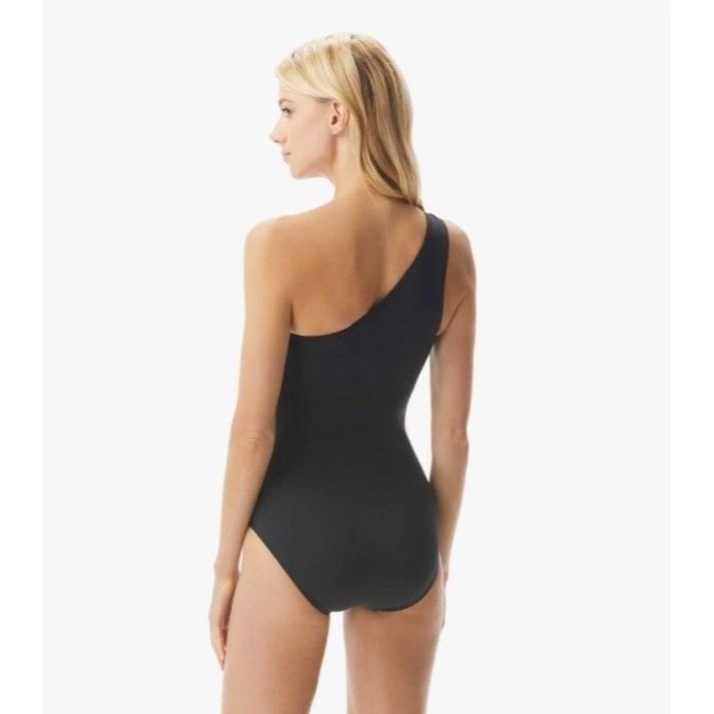 Michael Kors One Shoulder Underwire Shaping Swimsuit Size 12 NWOT $106 - Picture 2 of 8